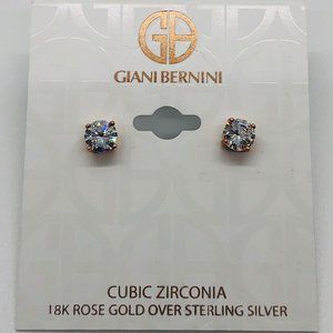 Brand New Rose Gold Giani Bernini Studs